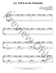 Go Tell It On The Mountain piano sheet music cover